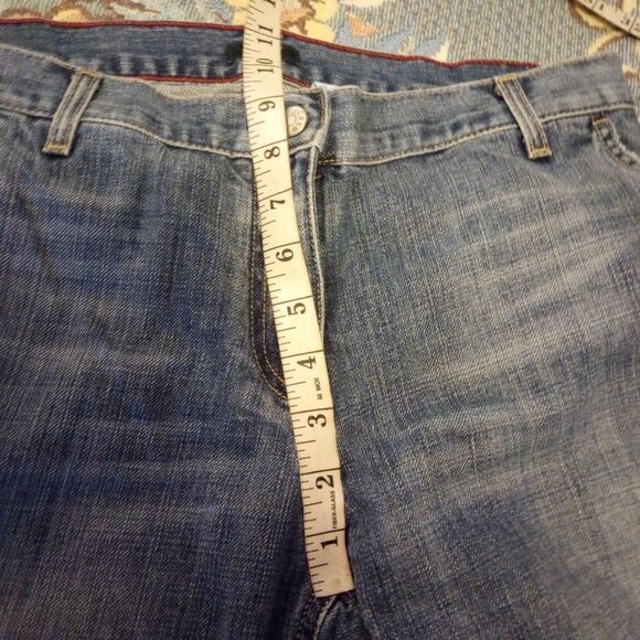 J Crew mid rise boot cut jeans with flap button back pockets - Picture 7 of 11